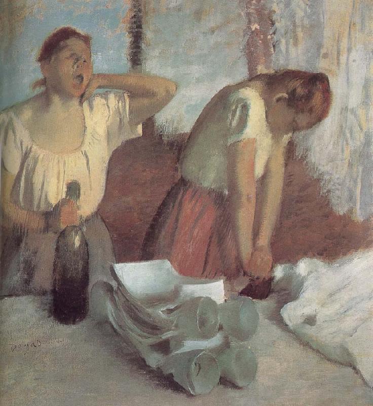 Edgar Degas Ironing clothes works oil painting picture